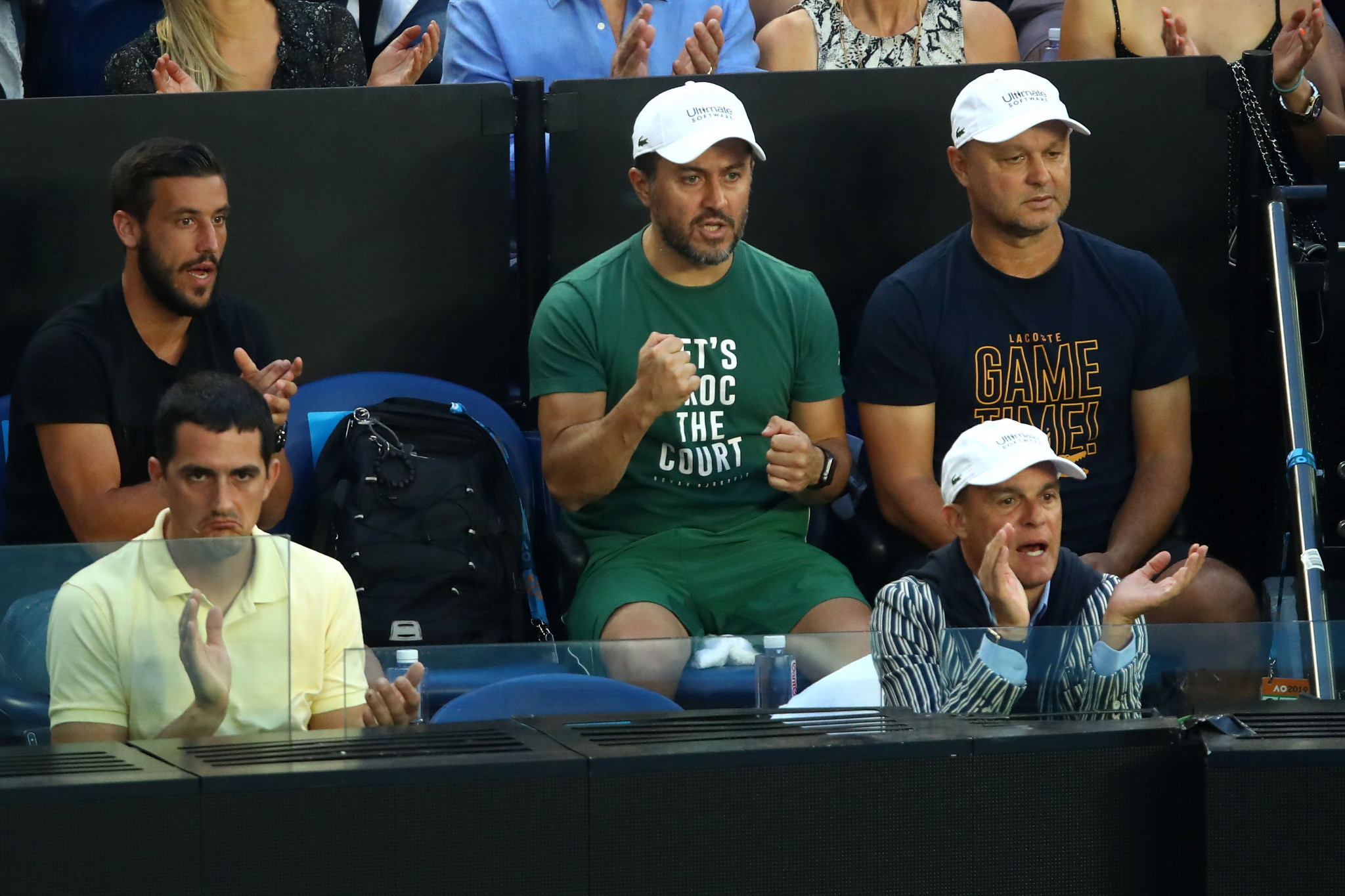 Novak Djokovic's coaching team were impressed by his performance ©Getty Images