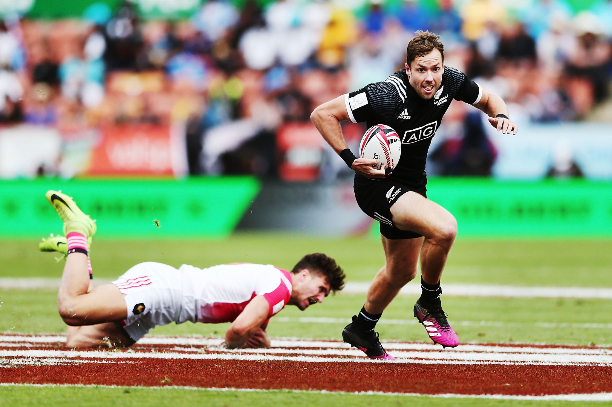 New Zealand's captain Tim Mikkelson said he is looking forward to playing in front of a home crowd at the World Rugby Sevens Series event at the FMG Stadium Waikato in Hamilton ©Getty Images