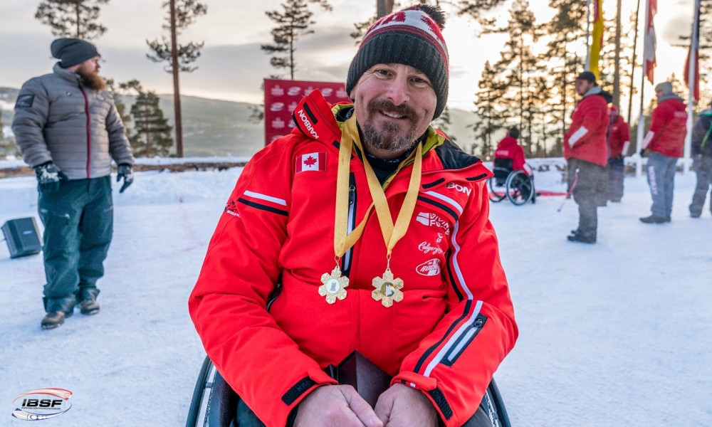 Canada’s Lonnie Bissonnette has maintained his lead going into the final event of the IBSF Para Sport World Cup season ©IBSF