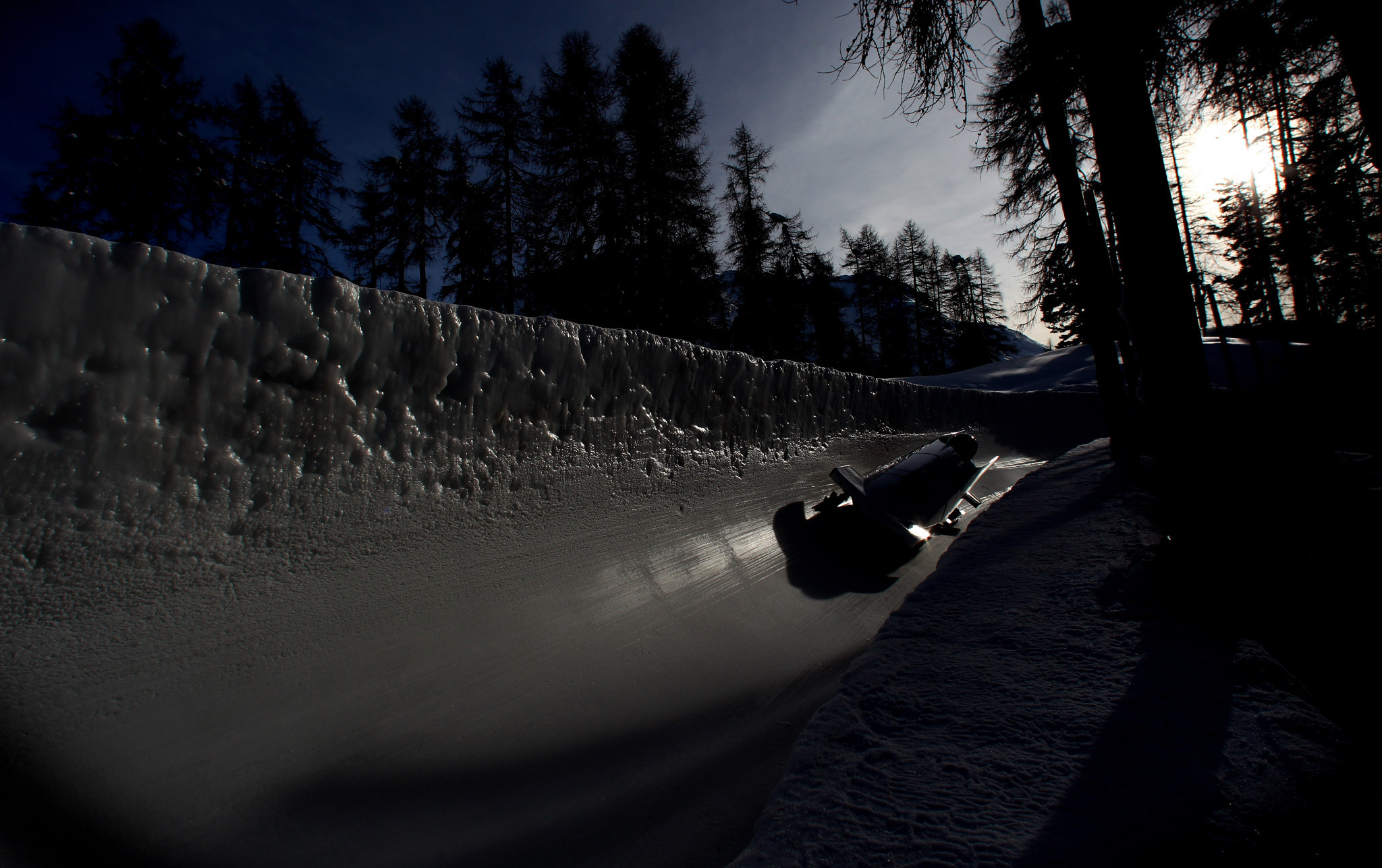 St Moritz's iconic natural ice track will host the last event of the season ©Getty Images