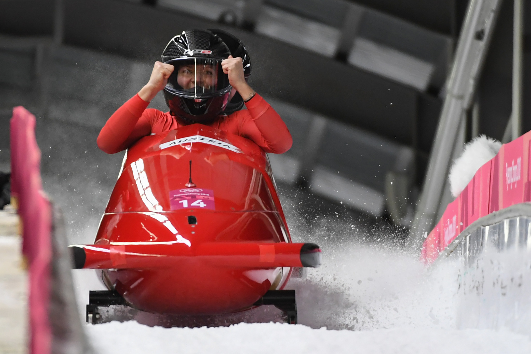 Austria's Christina Hengster finished tenth in the women's bobsleigh at the 2018 Pyeongchang Winter Games ©Getty Images