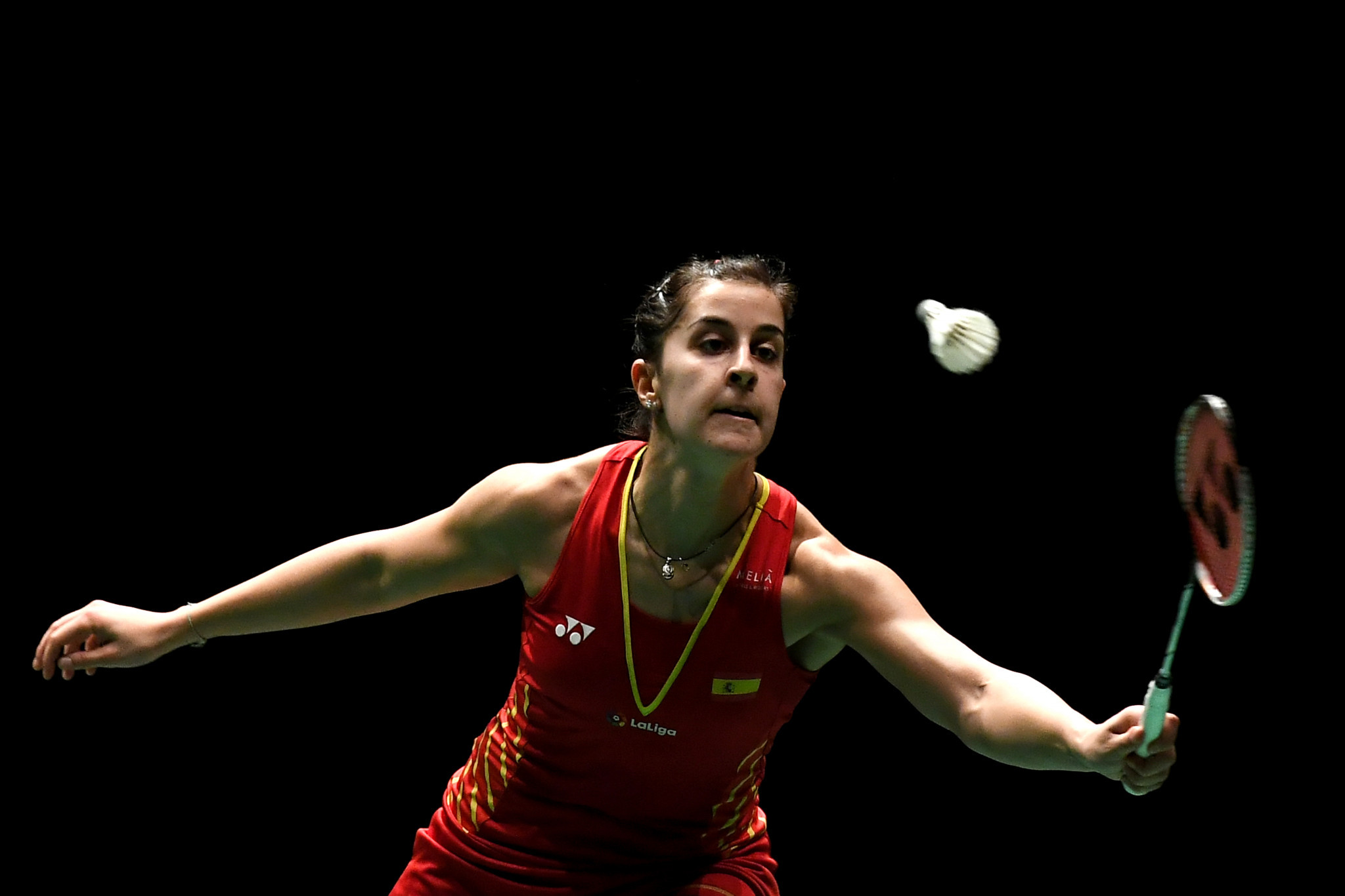 Spain's Olympic and world Carolina Marín ensured her passage through to the semi-finals of the women's singles event at the  Indonesia Masters in Jakarta with victory over India's P V Sindhu of India ©Getty Images