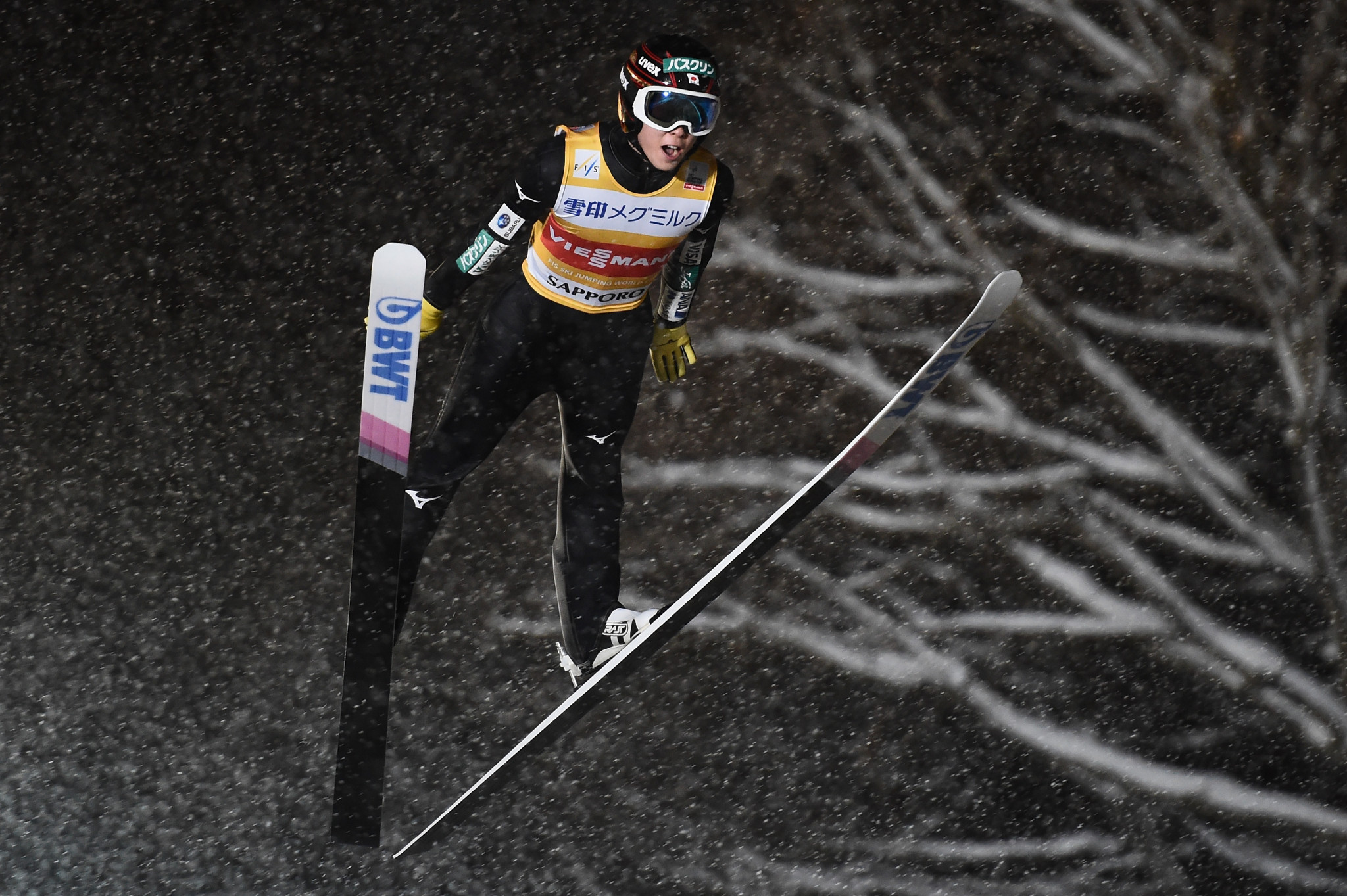 Current World Cup leader Ryoyu Kobayashi qualified for tomorrow's main event in third ©Getty Images