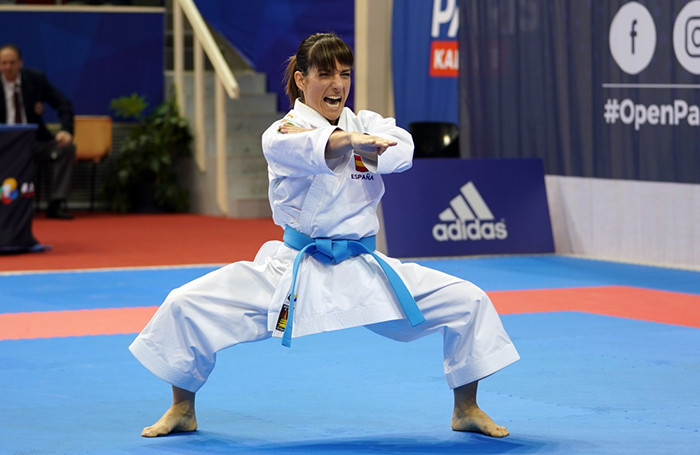 Spain's reigning world kata champion Sandra Sanchez will fight for gold on Sunday against Japan's Kiyou Shimizu at the WKF Karate-1 Premier League in Paris ©World Karate 