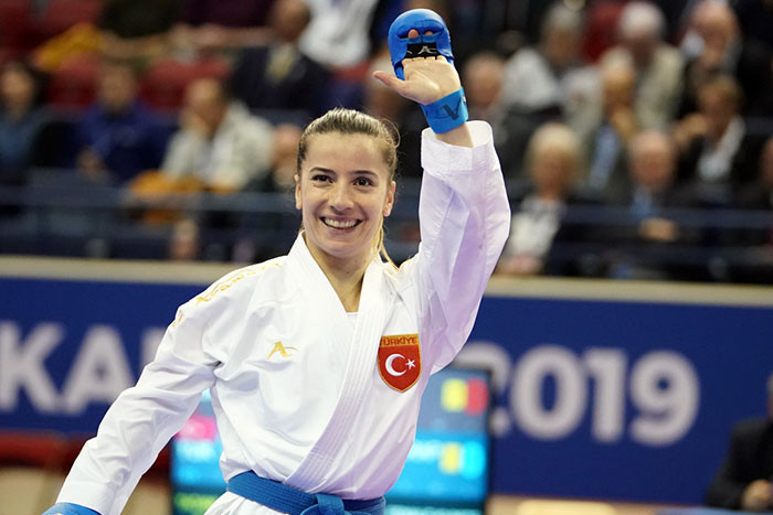 Turkey's Serap Özçelik has made it into the women's kumite under-50kg final where she will have a chance to avenge her 2018 World Championship defeat to Japan's Miho Miyahara ©World Karate