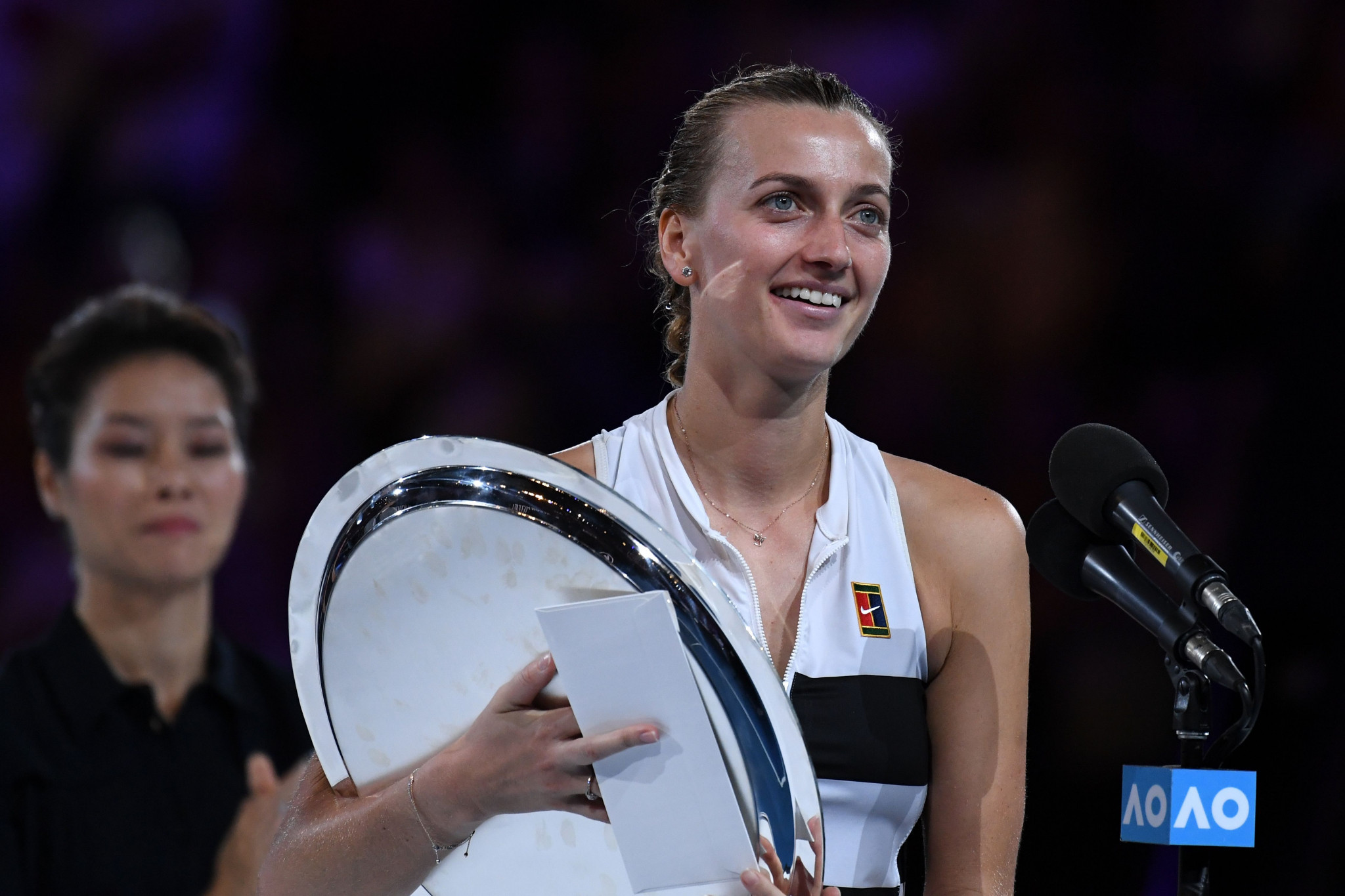 Petra Kvitová had competed in her first Grand Slam final since being injured in a knife attack in 2016 ©Getty Images