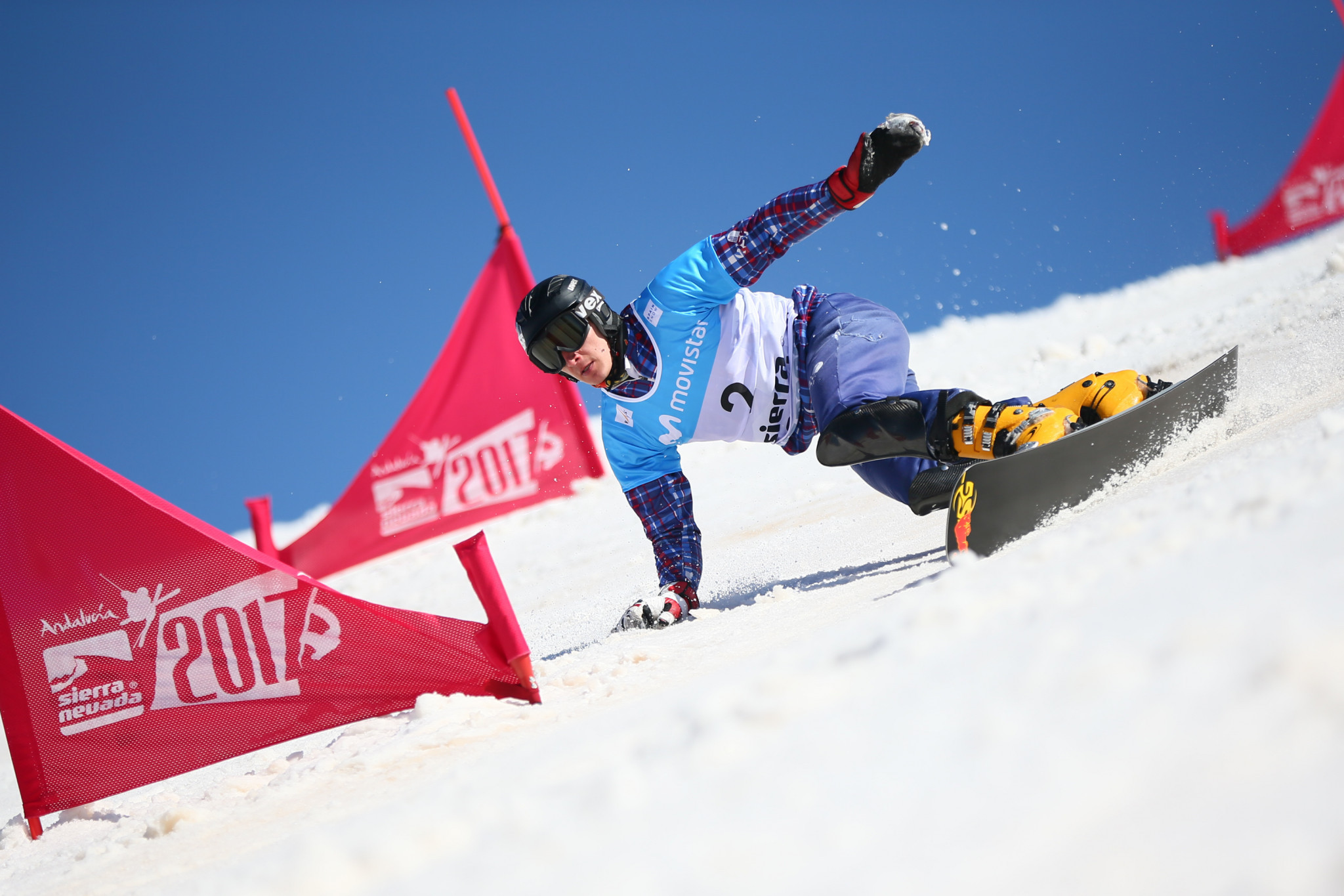 Sobolev becomes first Russian to win FIS Snowboard World Cup parallel slalom event at home venue 