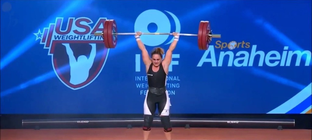Albania's Romela Begaj has been banned by the IWF for eight-years following a positive drugs test at the 2017 World Championships in Anaheim ©YouTube