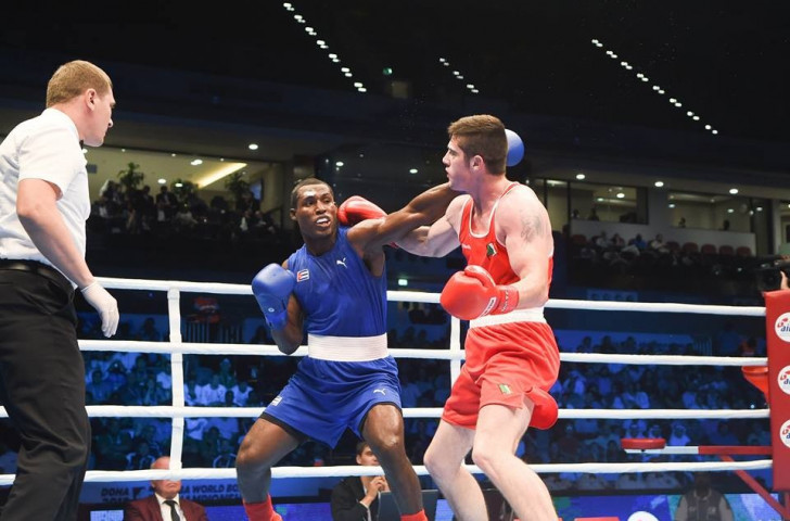 La Cruz proved too strong for Ireland's Joseph Ward in the final ©AIBA/Facebook
