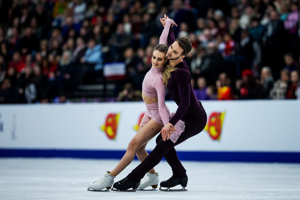France’s Gabriella Papadakis and Guillaume Cizeron won the ice dance event at the ISU European Figure Skating Championships in Minsk for their fifth consecutive title ©ISU