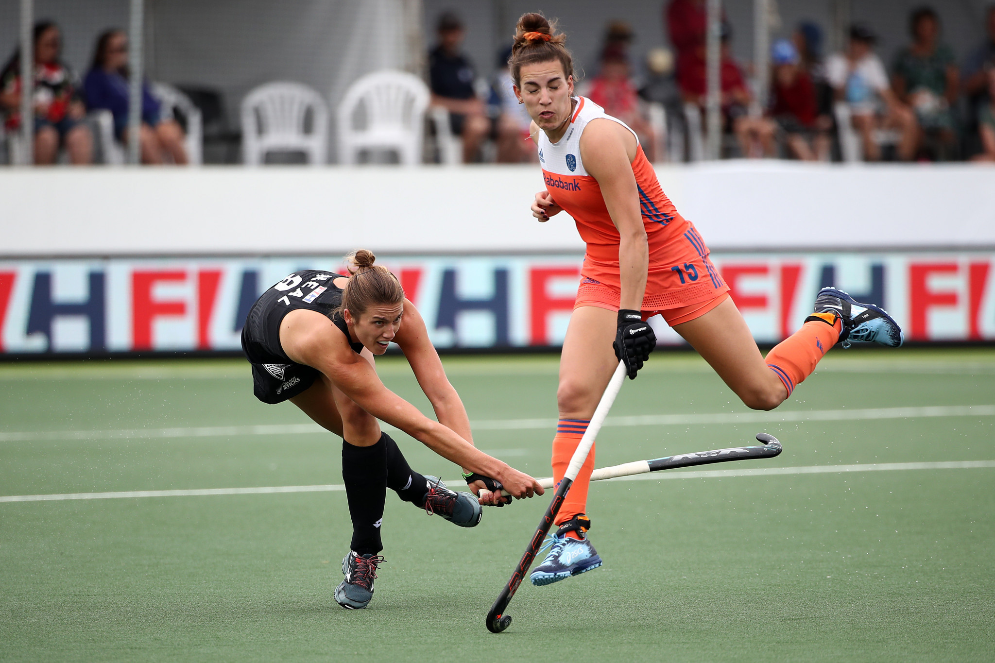 The Netherlands won both the men's and women's matches against New Zealand in Auckland ©Getty Images