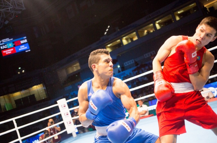Morocco's Mohammed Rabii produced arguably the performance of the evening to beat defending champion Daniyar Yeleussinov of Kazakhstan in the welterweight final ©Hill+Knowlton Strategies