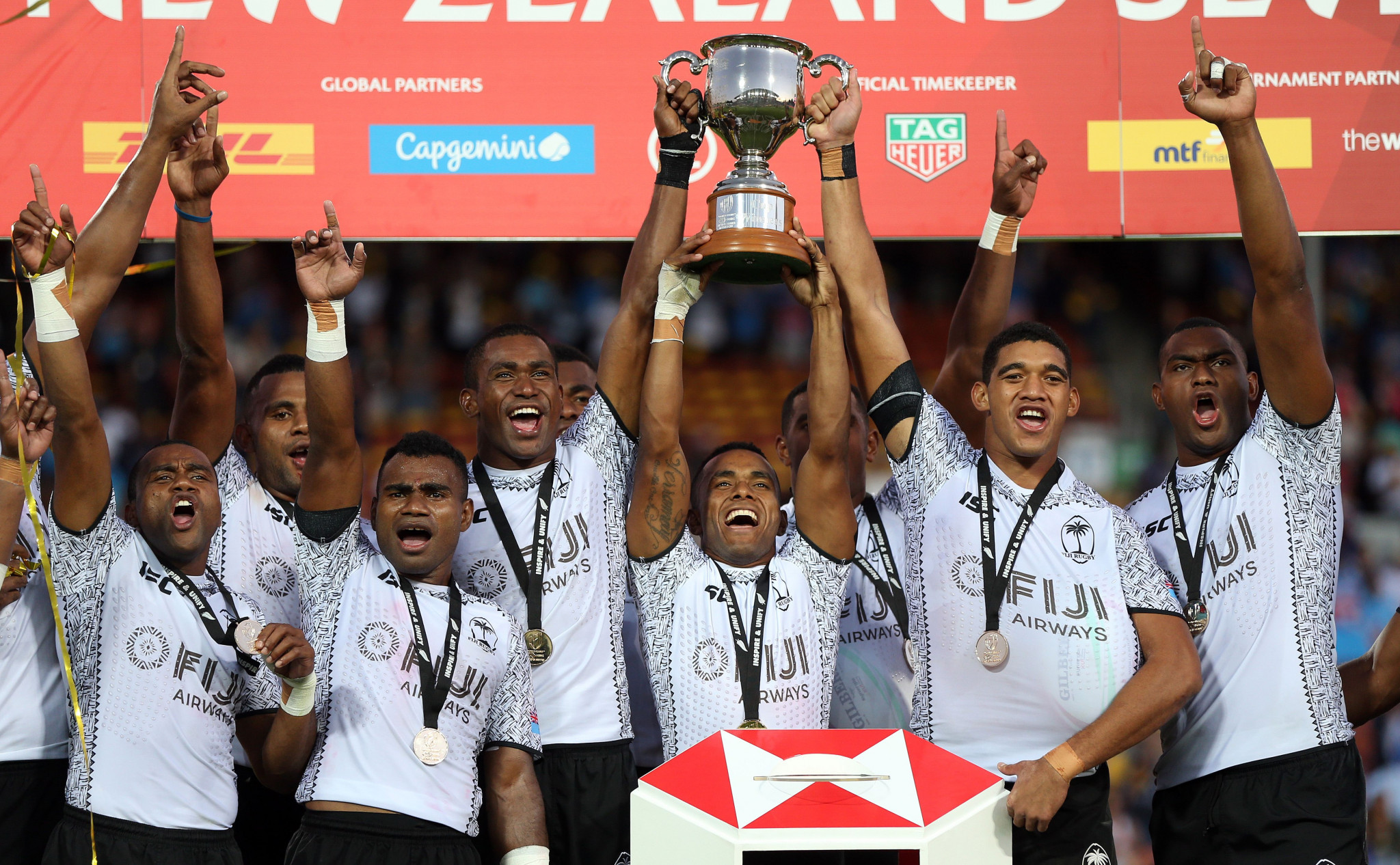 Fiji win World Rugby Seven Series in Hamilton as US finish as runners-up for third consecutive time