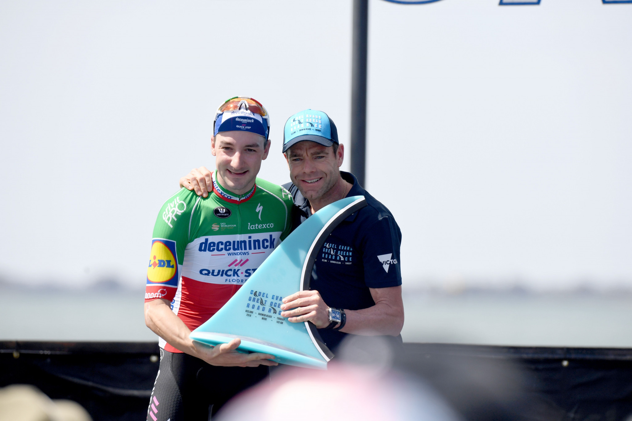 Italian rider Elia Viviani won the Cadel Evans Great Ocean Race in Geelong, with Australia's Caleb Ewan finishing second ©Getty Images