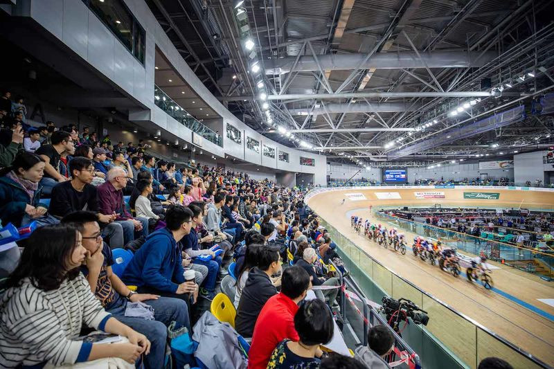 The action at the Hong Kong Velodrome concluded the UCI Track Cycling World Cup season ©UCI