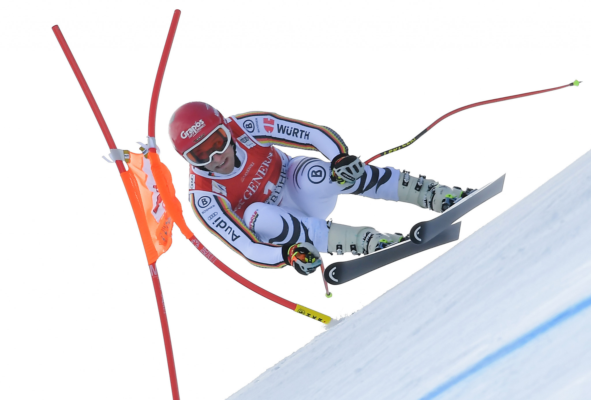 Josef Ferstl won the men's super-G in Kitzbuehel to claim only his second World Cup podium ©Getty Images