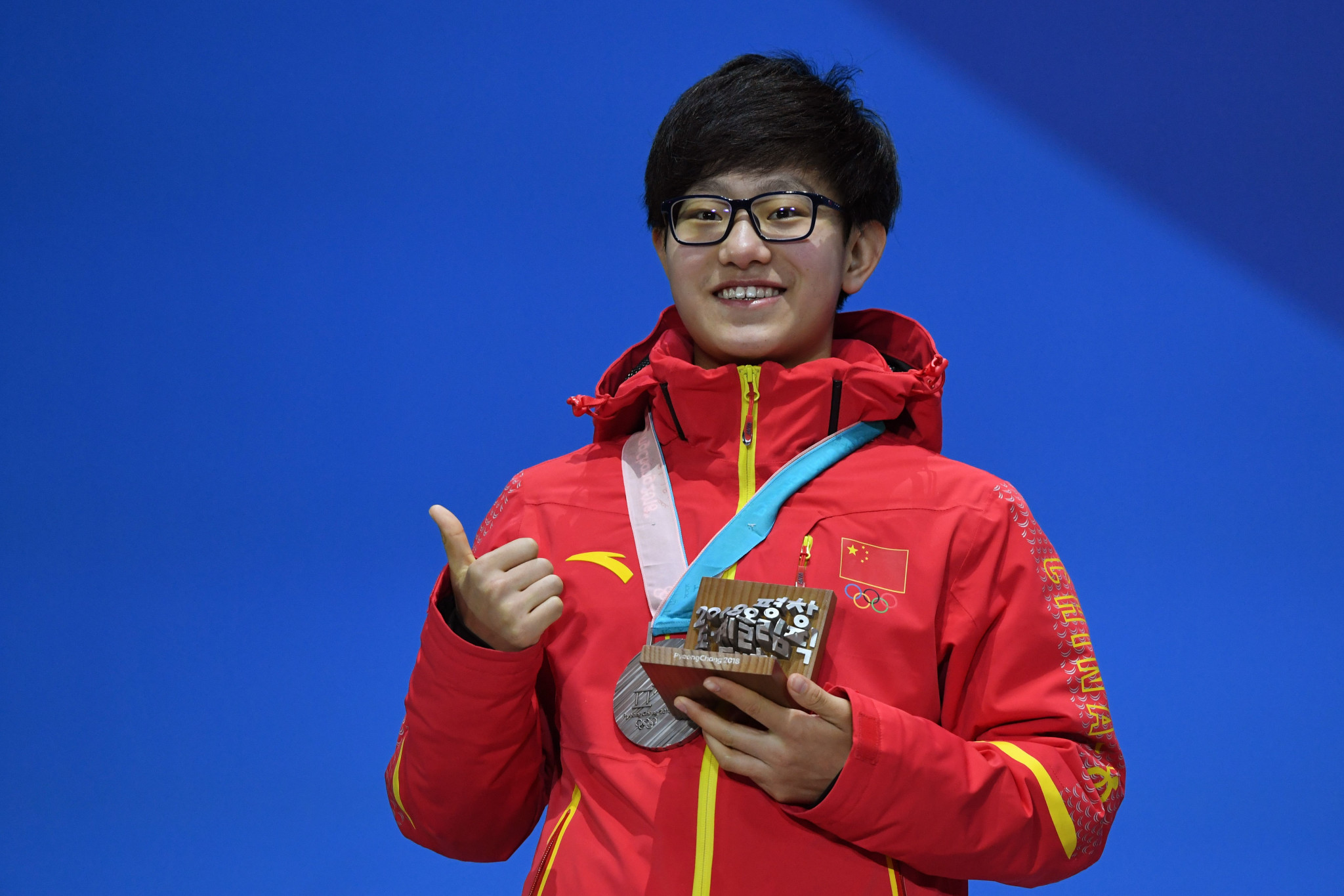  Jinyu Li, who won Olympic silver at 1,500m last year, won 1,000m gold today ©Getty Images