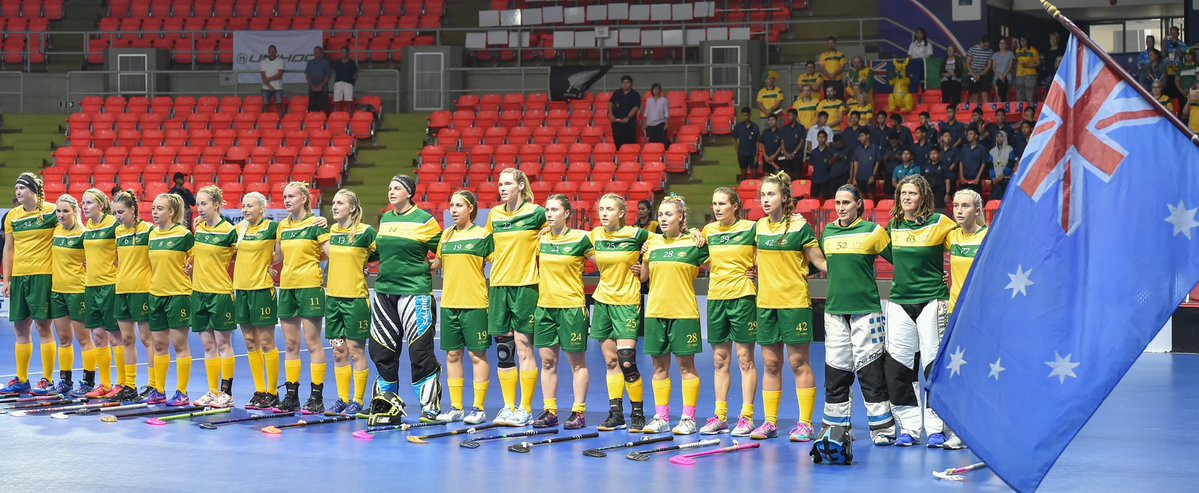 The Australian floorball team have qualified for the Women's World Floorball Championships ©IFF