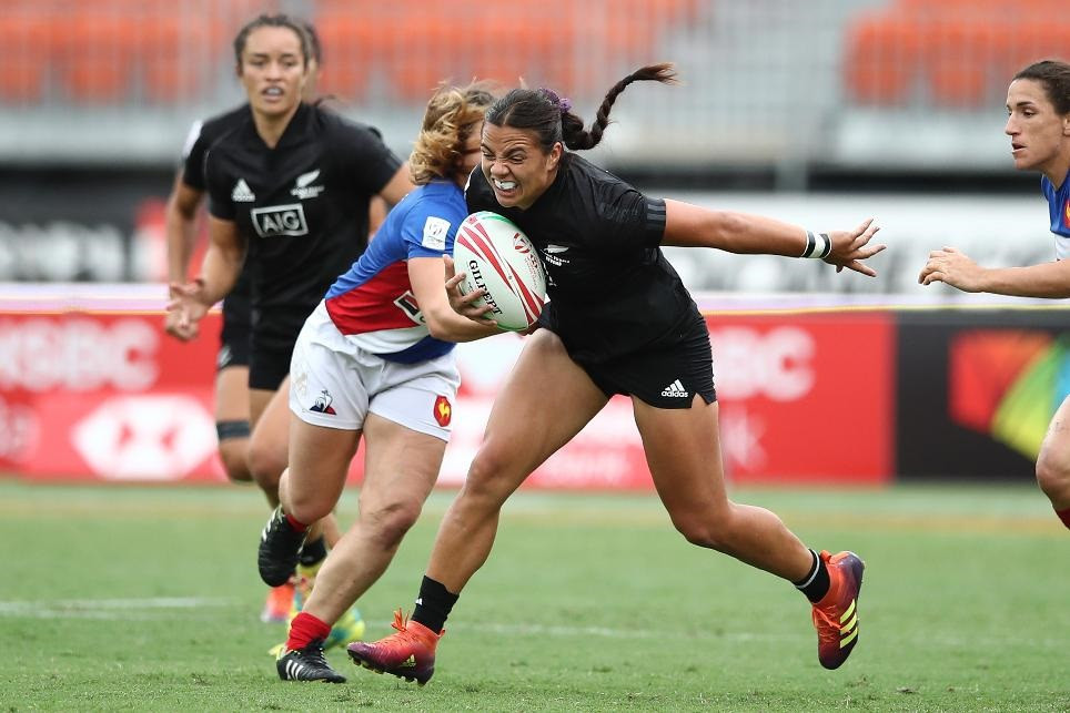 New Zealand were the only side with a perfect record on day one of the World Rugby Women's Sevens Series event in Sydney ©World Rugby