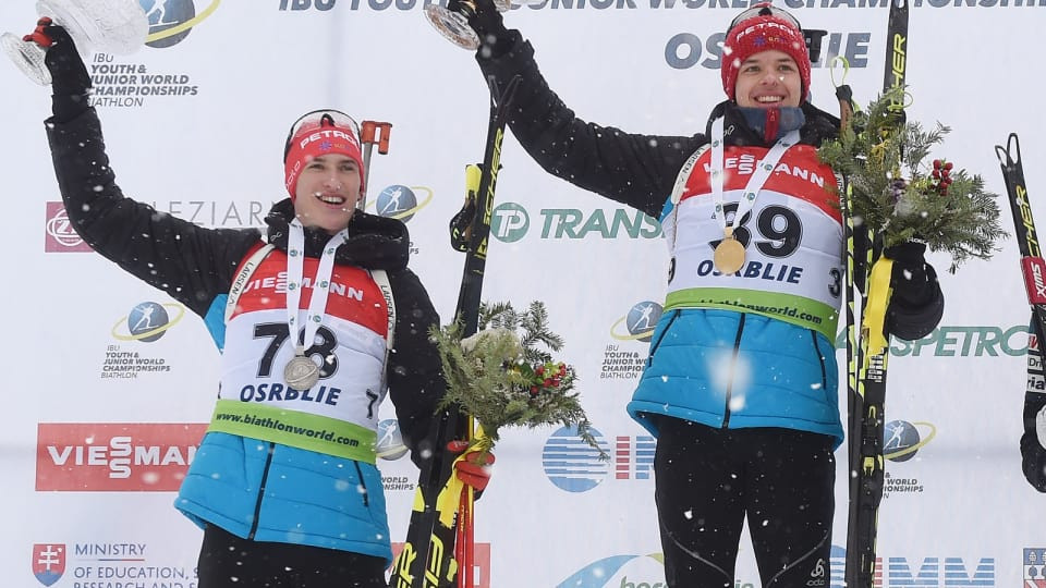 Room-mates take gold and silver in youth men's sprint at IBU Youth/Junior World Championships