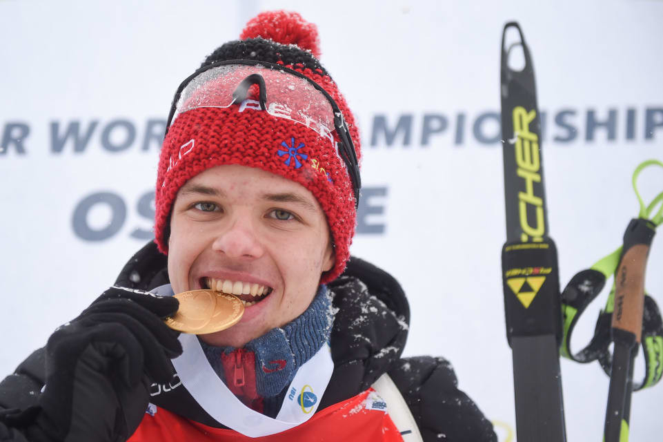 Alex Cisar's win today was his first in three races at the Championships ©IBU