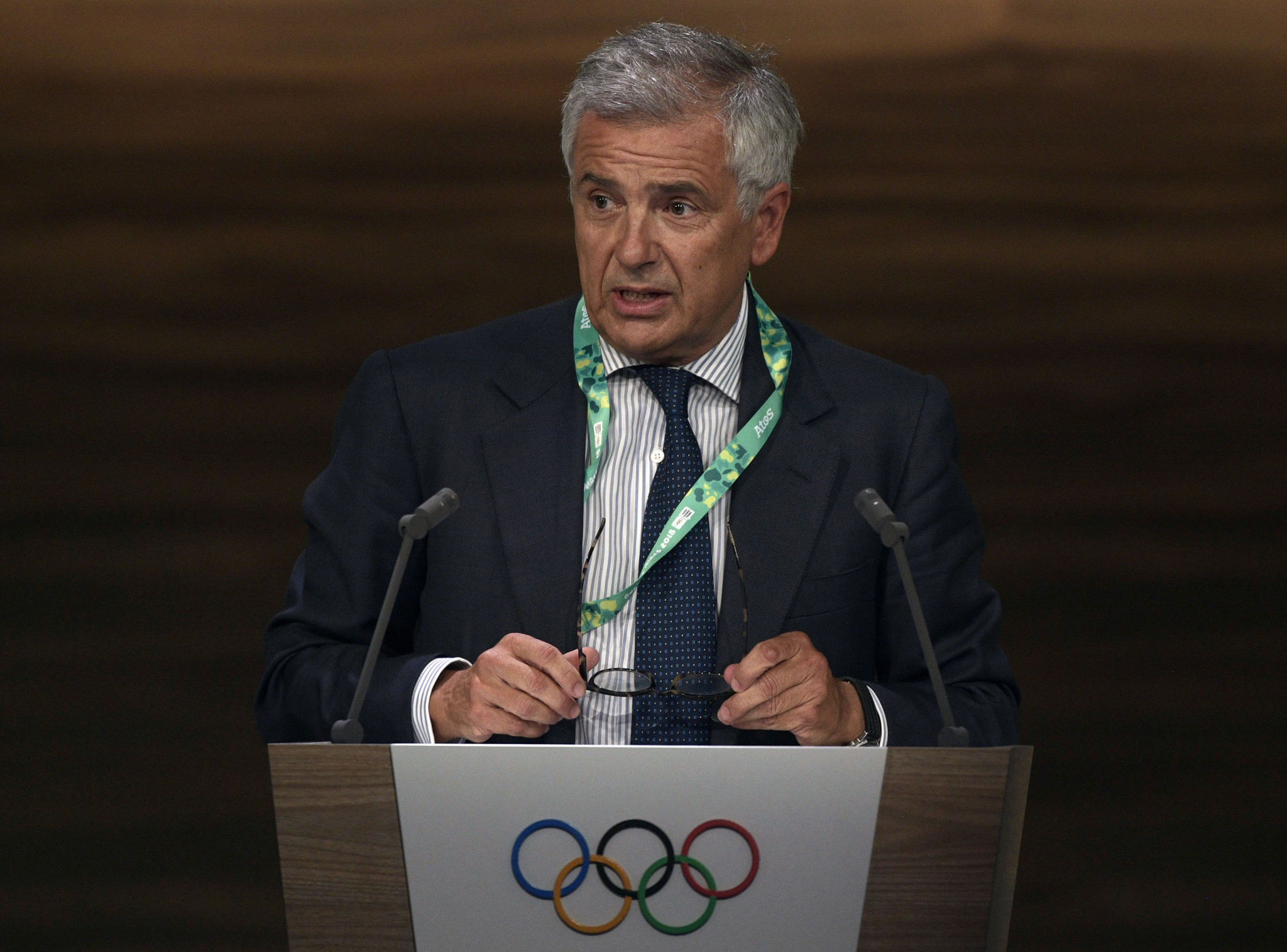 Juan Antonio Samaranch, an IOC vice-president and Coordination Commission chair for Beijing 2022, was among those present at the Project Review ©Getty Images