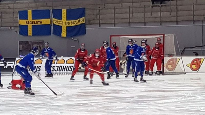 Russia proved too strong for Finland ©Finland Bandy Association