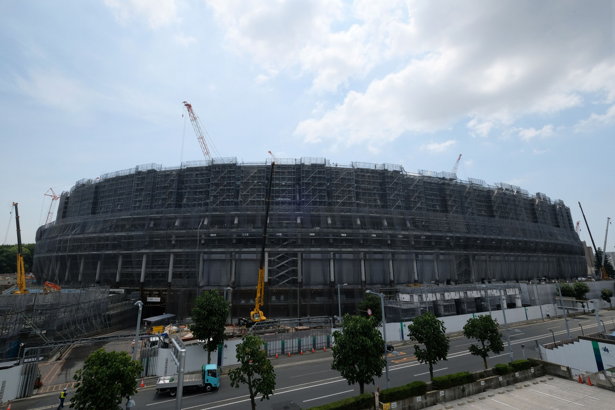 Environmental NGOs have accused Tokyo 2020 organisers of using timber associated with rainforest destruction and human rights abuses to build venues ©Getty Images