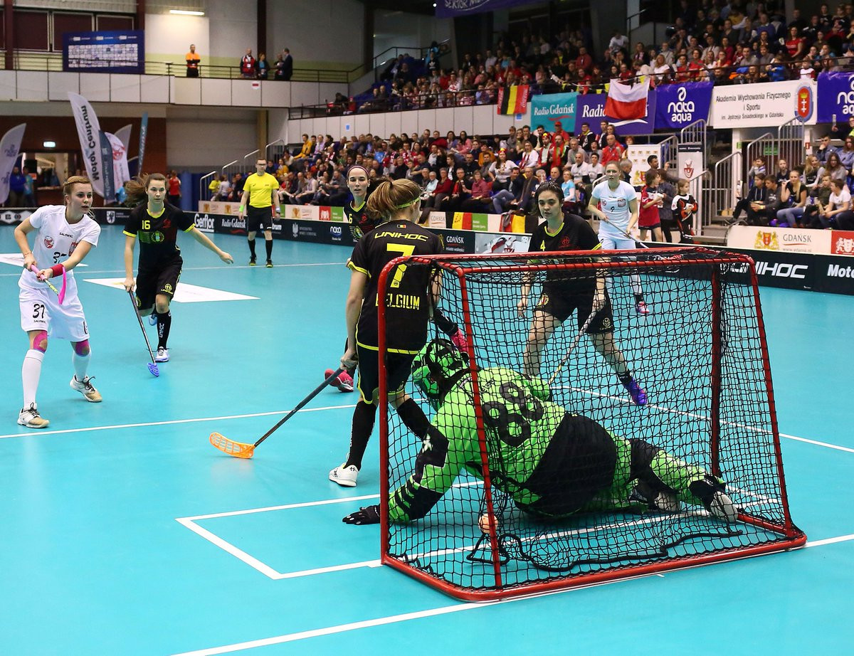 Poland defeated Belgium to qualify for the Women's World Floorball Championships ©IFF