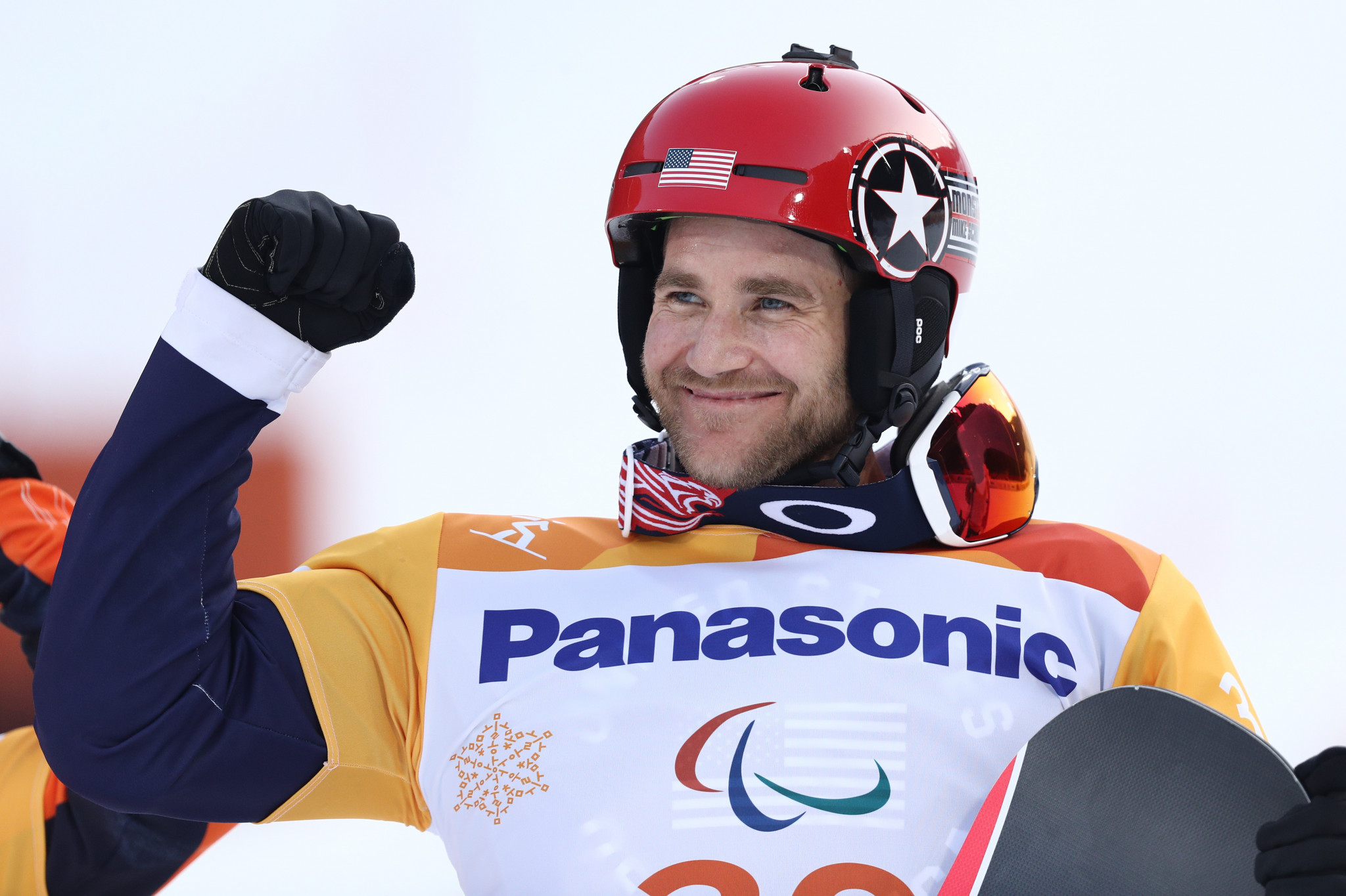 The United States' reigning Paralympic champion Mike Schultz will go for victory again in the men's snowboard cross lower limb impairment one class in Big White in Canada ©Getty Images