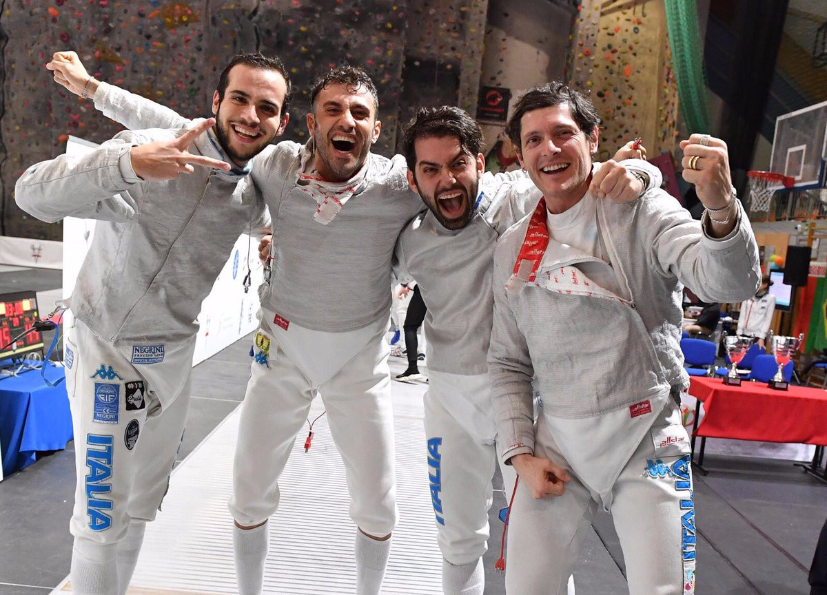 Italy secure team title at FIE Men's Sabre World Cup