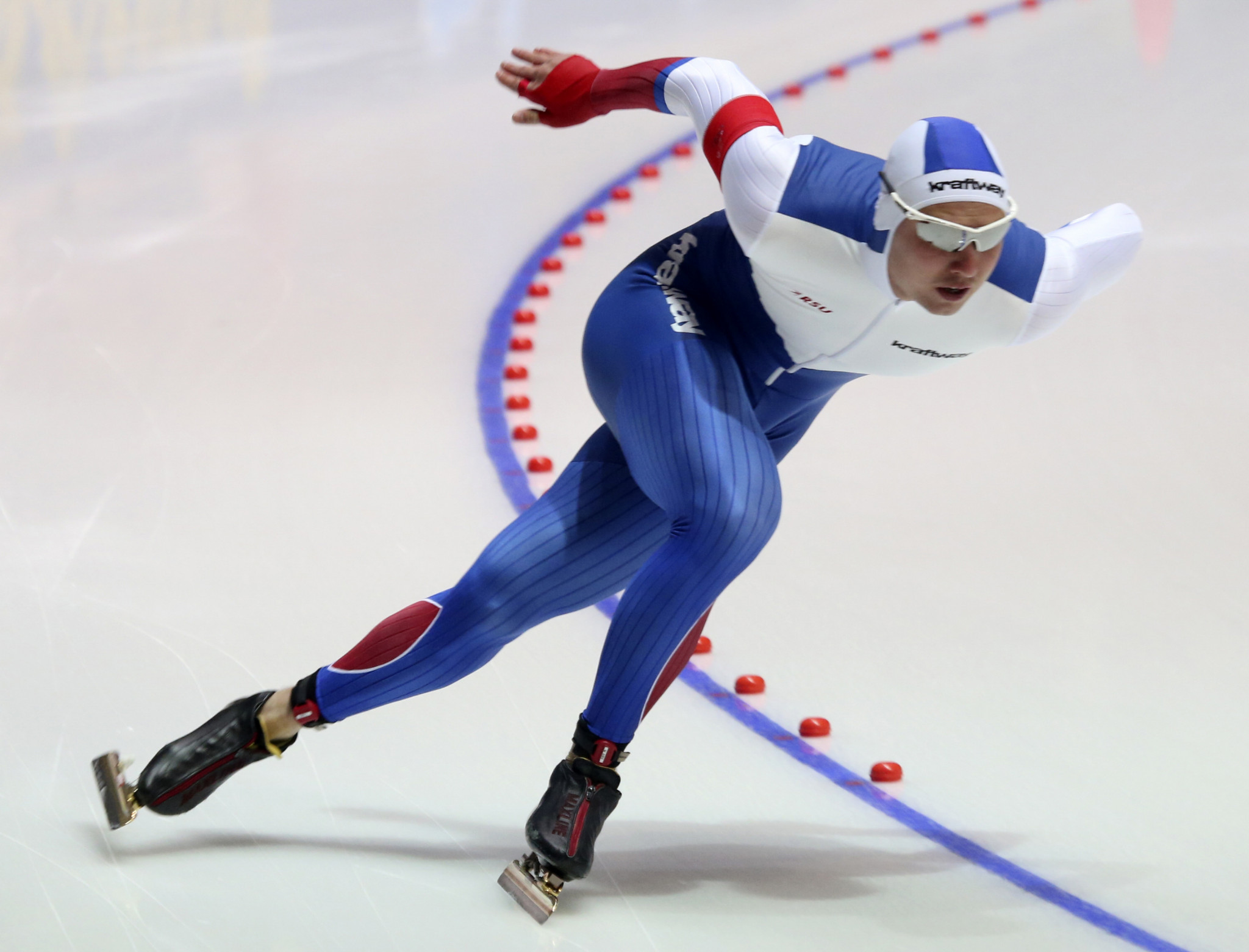 Russia's Pavel Kulizhnikov won the second 500m race at the ISU Speed Skating World Cup in Hamar, having won the same event yesterday ©Getty Images