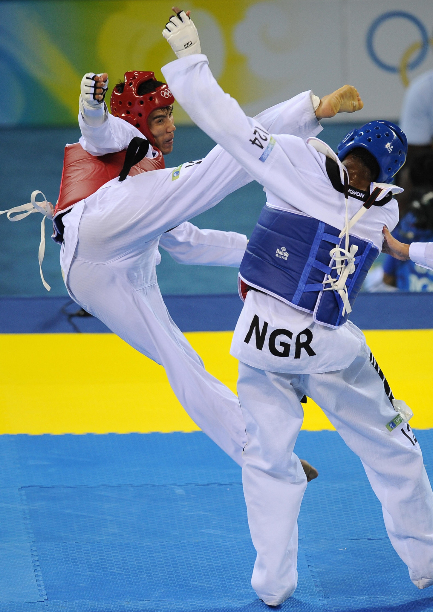Chika Chukwumerije won an Olympic bronze medal in the men's over-80 kilogram contest at Beijing 2008 ©NTF