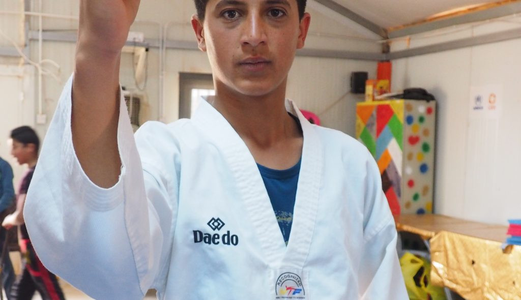 Wael Fawaz Al-Farraj has targeted representing the refugee team at the Tokyo 2020 Olympics after his successful training at the Taekwondo Humanitarian Foundation ©THF
