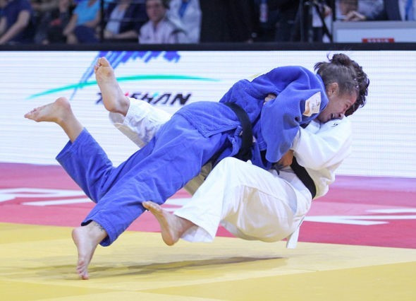 Majlinda Kelmendi claimed victory on her return to the World Judo Tour ©IJF