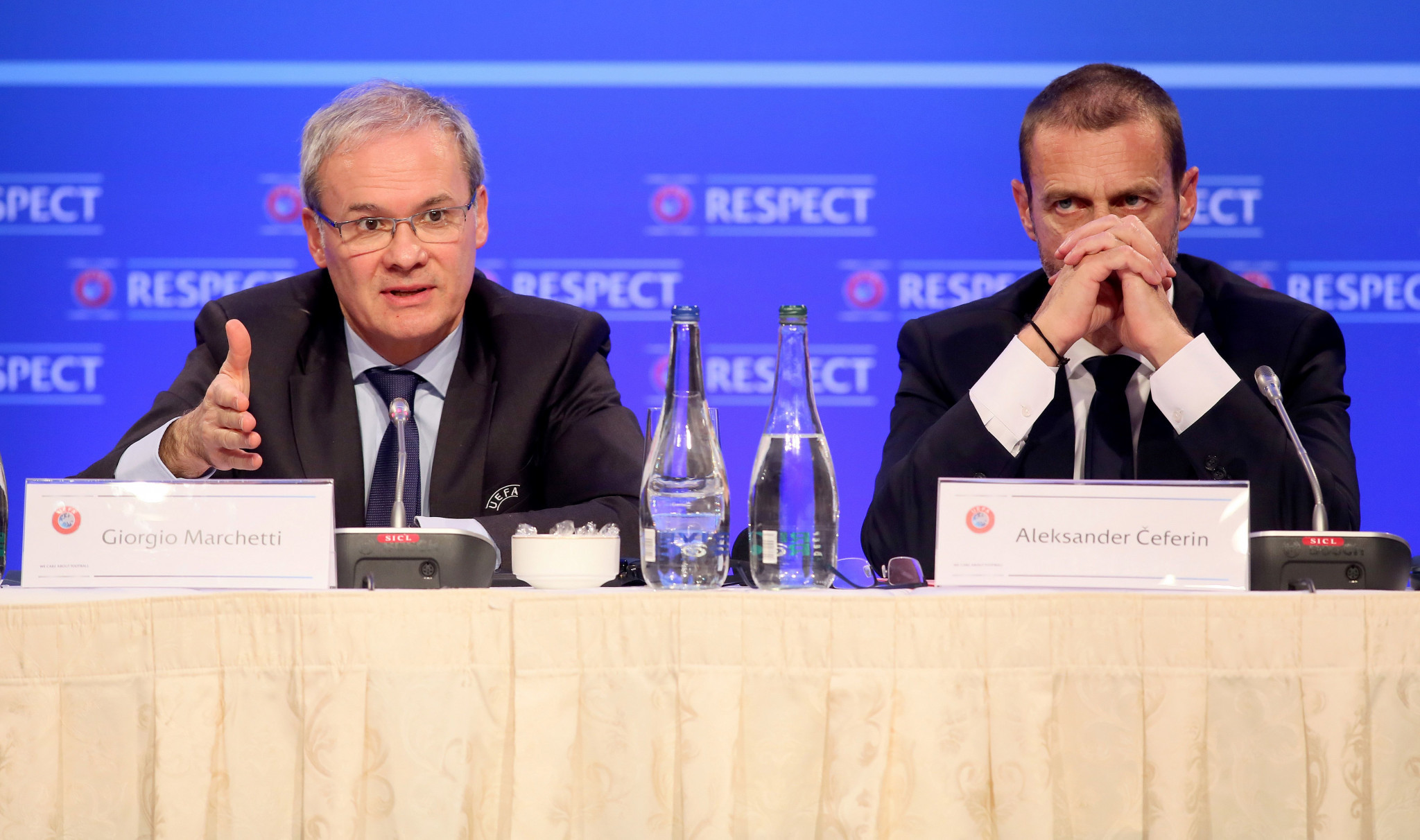 UEFA President Aleksander Čeferin has claimed the organisation was a "bit tainted" before he took over ©Getty Images