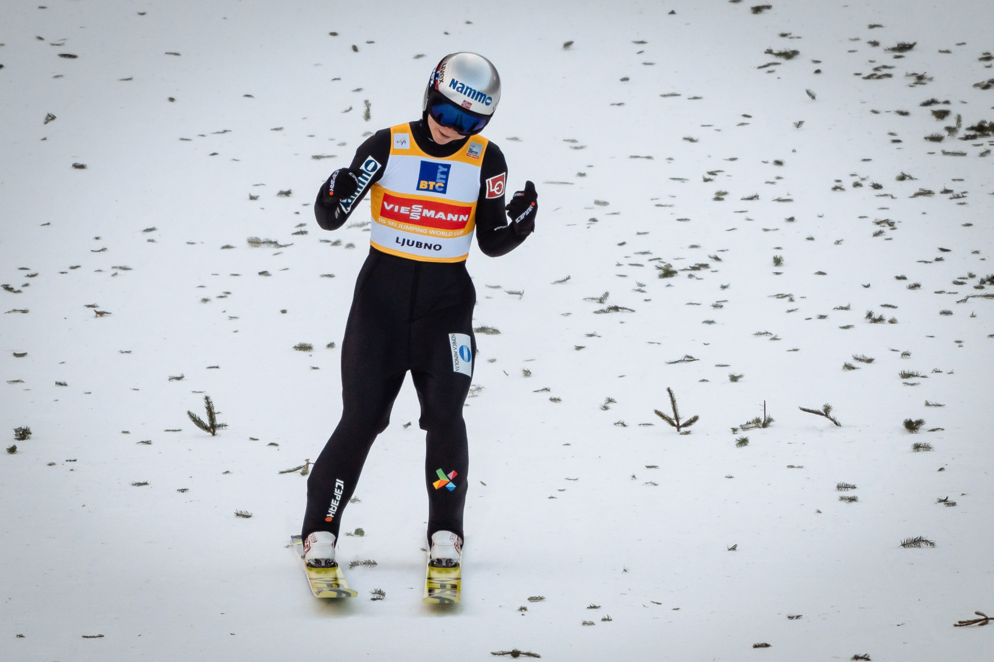 Six of the for Olympic champion Lundby at FIS Ski Jumping World Cup