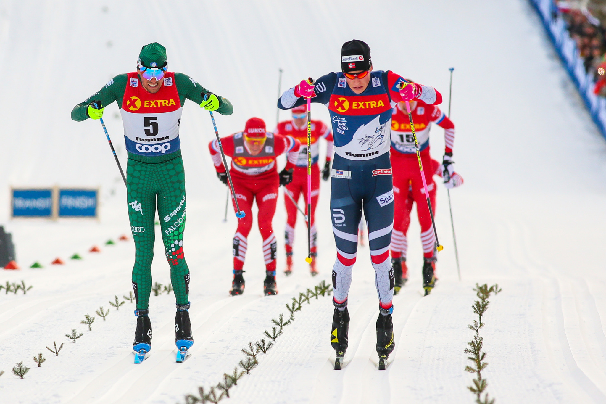 Norway swept the men's and women's sprint freestyle races at the FIS Cross-Country World Cup in Lahti ©Getty Images