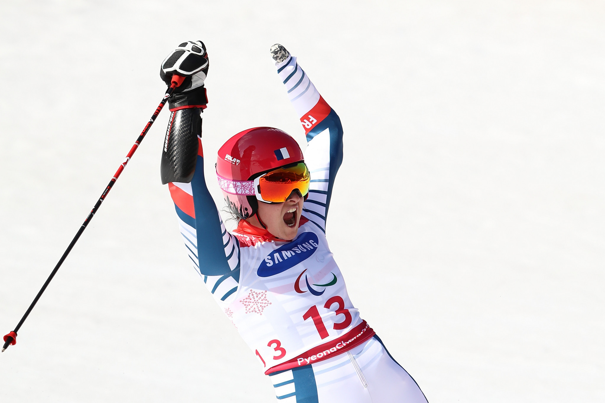 Marie Bochet continued her fine form at the World Para Alpine Skiing World Cup in Veysonnaz ©Getty Images