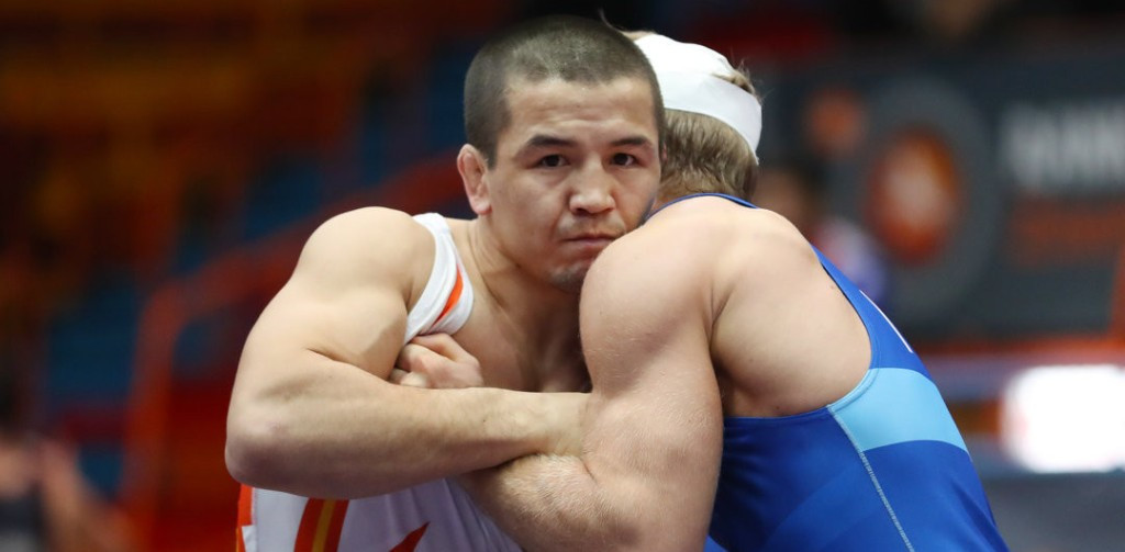 World silver medallist Elmurat Tasmuradov of Uzbekistan is through to the 67kg final ©UWW/Kadir Caliskan