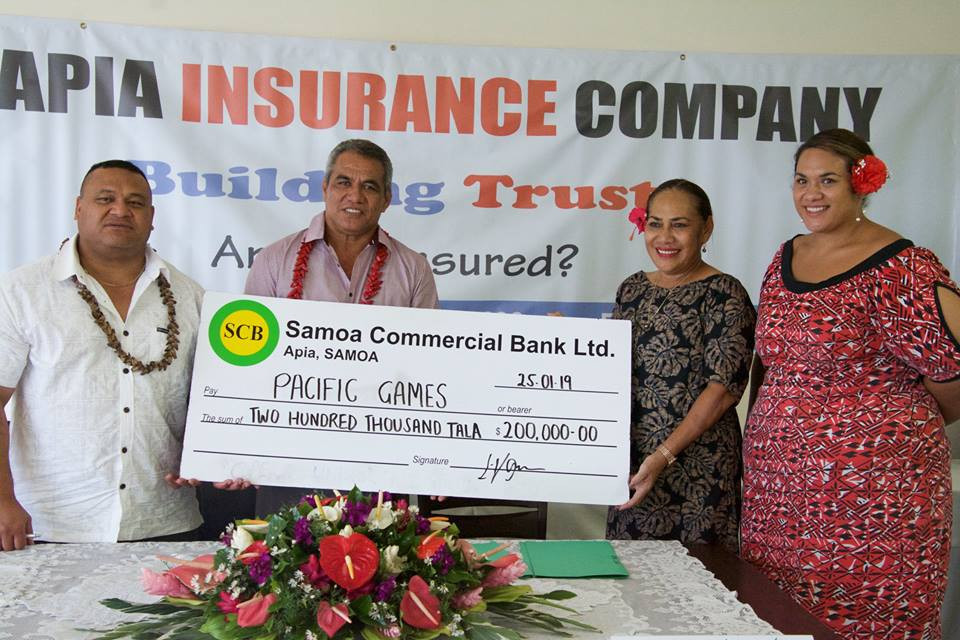 Apia Insurance has signed a sponsorship deal with this year's Pacific Games in Samoa ©Samoa 2019