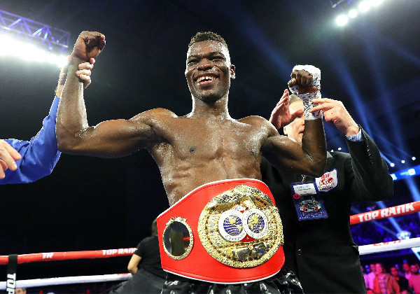 The Ghana Olympic Committee have sent a message of congratulations to Richard Oblitey Commey after he was crowned IBF lightweight world champion ©Top Rank