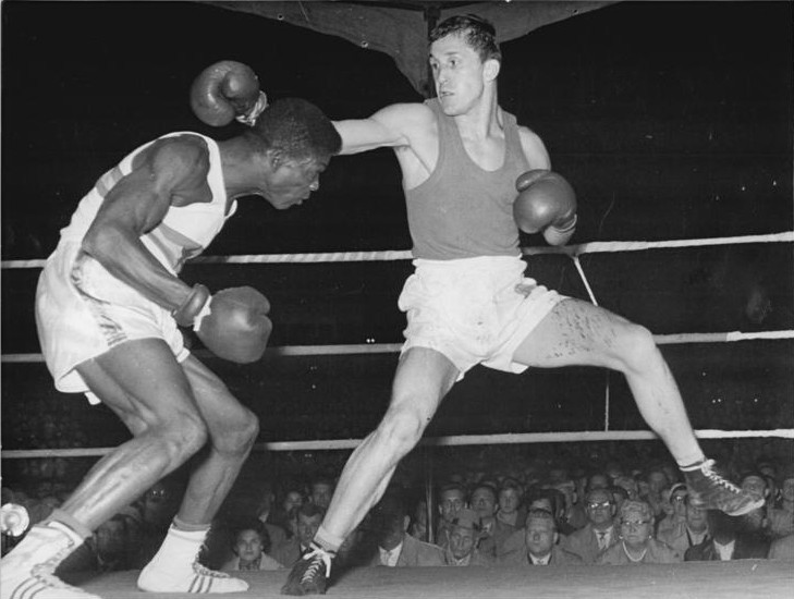 Boxing is Ghana's most successful Olympic sport, with Clement Quartey, left, among three fighters from the country to have won a medal in the sport, a silver in the light welterweight category at Rome 1960 ©Wikipedia
