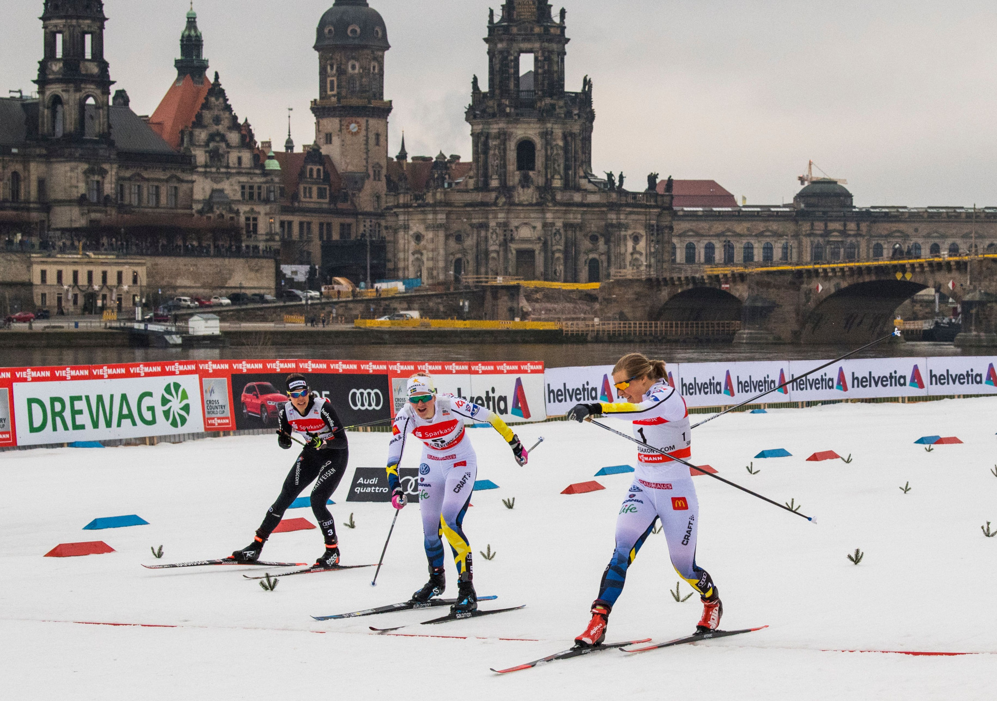 Maja Dahlqvist helped Sweden win the women's race ©Getty Images