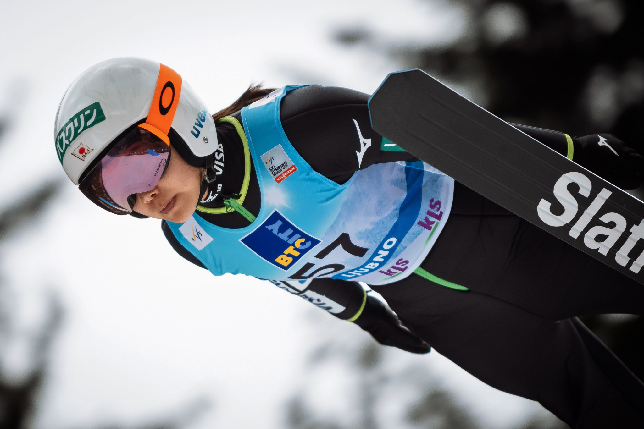 Japan's Sara Takanashi ended Olympic champion Maren Lundby's run of dominance in the FIS Ski Jumping World Cup with victory in Ljubno today ©Getty Images