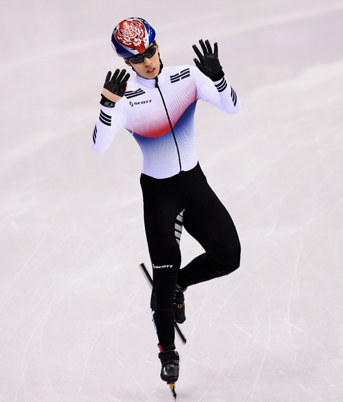 South Korea's Hwang Dae-heon tasted success over a second distance as the final leg of the International Skating Union Short Track World Cup season concluded in Turin ©Getty Images
