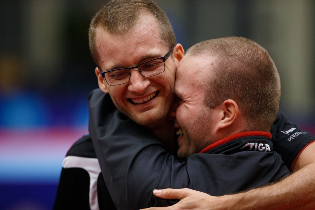 Denmark's Peter Rosenmeier and Michal Spicker won their semi-final match in front of a home crowd