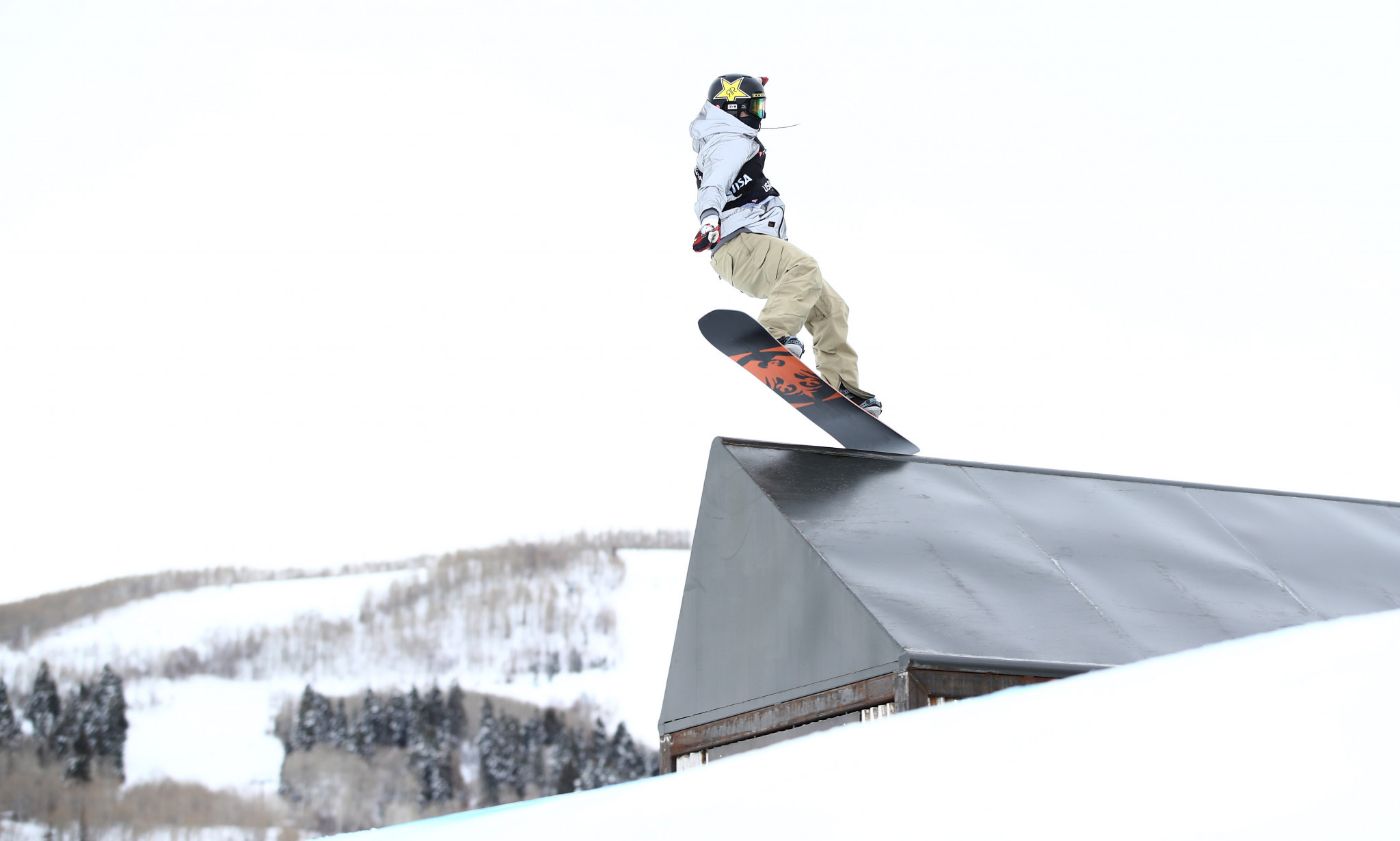 The United States' Chris Corning came out on top in the men's snowboard slopestyle event ©Getty Images