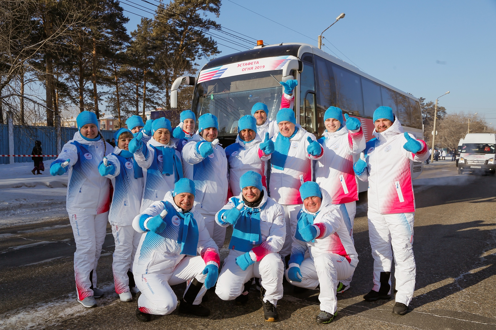 The Torch Relay continued the build-up to the Winter Universiade ©Krasnoyarsk 2019