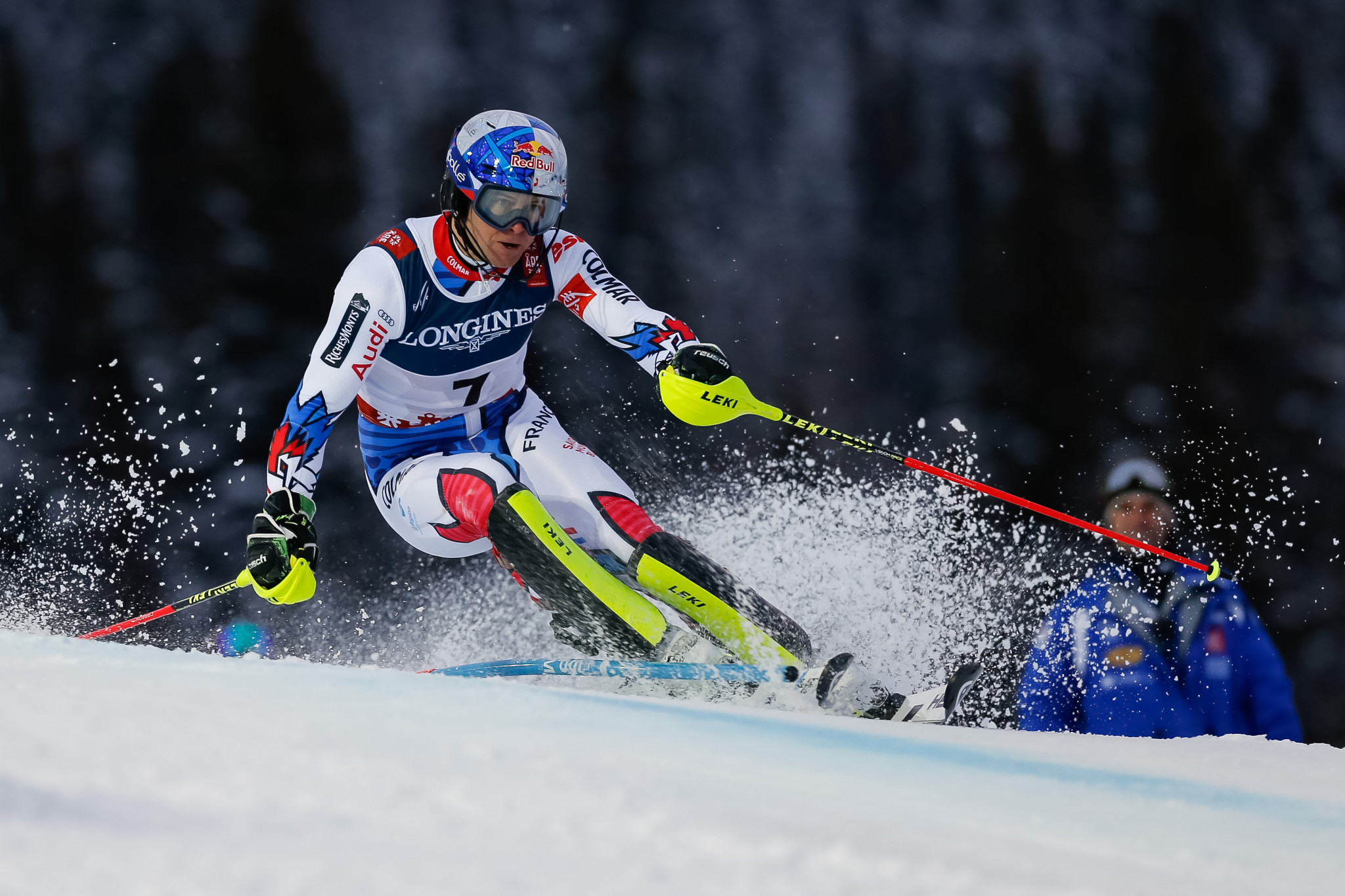 Alexis Pinturault used his slalom skill to move into gold medal position ©Getty Images